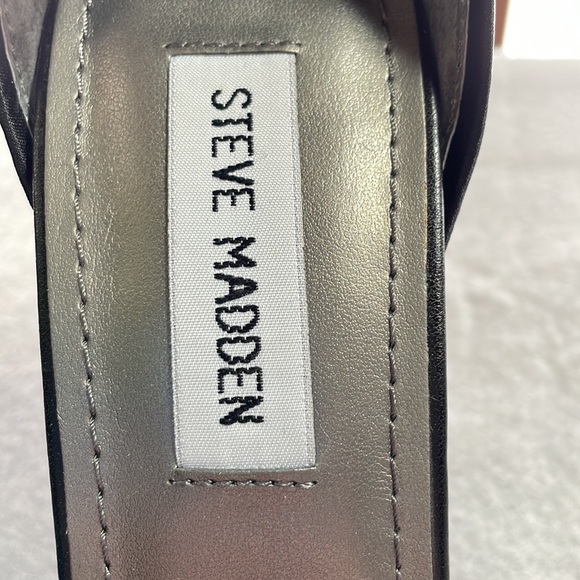 Steve Madden women’s size 8 black sequin heel - Picture 3 of 5